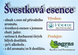 Švestková esence 1 lt